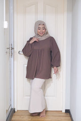 Mila puff balloon sleeve top