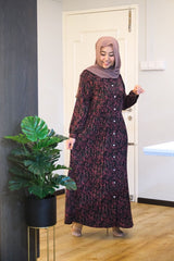 Hanis printed button dress #2