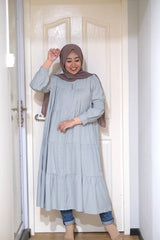 Fariha midi tunic Dustygreen